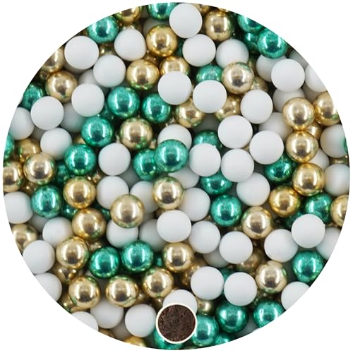 EinsSein 1kg Schokokugeln Mix mini weiss-gold-grün metallic 1 cm | Gastgeschenke Hochzeit, Taufe, Kommunion, Konfirmation perfekt für Reagenzgläser | Alternative für Schokolinsen, Hochzeitsmandeln, EinsSein 1kg Schokokugeln Mix mini weiss-gold-grün metallic 1 cm | Gastgeschenke Hochzeit, Taufe, Kommunion, Konfirmation perfekt für Reagenzgläser | Alternative für Schokolinsen, Hochzeitsmandeln, von EinsSein