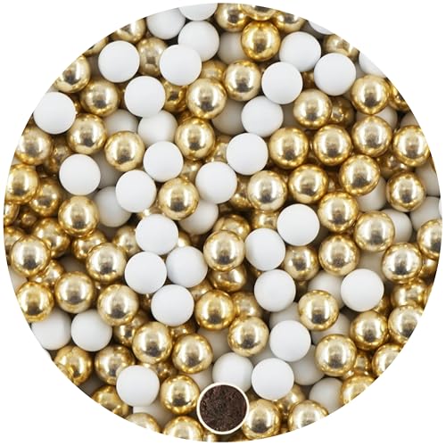 EinsSein 1kg Schokokugeln Mix mini weiss-gold metallic 1 cm | Gastgeschenke Hochzeit, Taufe, Kommunion, Konfirmation perfekt für Reagenzgläser | Alternative für Schokolinsen, Hochzeitsmandeln, EinsSein 1kg Schokokugeln Mix mini weiss-gold metallic 1 cm | Gastgeschenke Hochzeit, Taufe, Kommunion, Konfirmation perfekt für Reagenzgläser | Alternative für Schokolinsen, Hochzeitsmandeln, von EinsSein