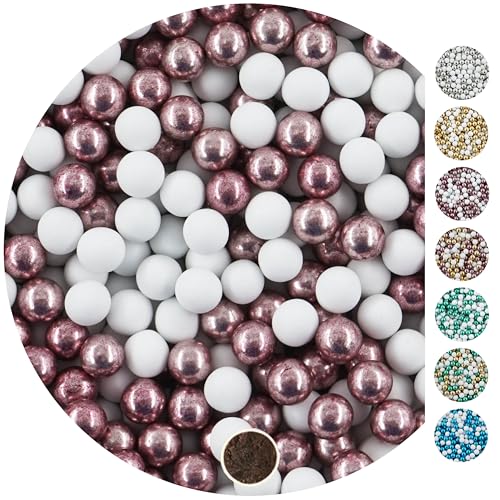 EinsSein 1kg Schokokugeln Mix mini weiss-rosa metallic 1 cm | Gastgeschenke Hochzeit, Taufe, Kommunion, Konfirmation perfekt für Reagenzgläser | Alternative für Schokolinsen, Hochzeitsmandeln, EinsSein 1kg Schokokugeln Mix mini weiss-rosa metallic 1 cm | Gastgeschenke Hochzeit, Taufe, Kommunion, Konfirmation perfekt für Reagenzgläser | Alternative für Schokolinsen, Hochzeitsmandeln, von EinsSein