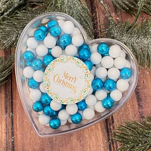 EinsSein 0,14kg Schokolade Weihnachts-Herz Weihnachtsgeschenk Merry Christmas weiss-blau | Nikolausgeschenk, Wichtelgeschenk Schokokugeln | kleine Geschenke für Weihnachten | Nikolaus christmas EinsSein 0,14kg Schokolade Weihnachts-Herz Weihnachtsgeschenk Merry Christmas weiss-blau | Nikolausgeschenk, Wichtelgeschenk Schokokugeln | kleine Geschenke für Weihnachten | Nikolaus christmas von EinsSein