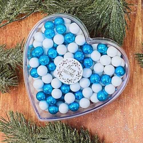 EinsSein 0,14kg Schokolade Weihnachts-Herz Weihnachtsgeschenk Merry Christmas weiss-blau | Nikolausgeschenk, Wichtelgeschenk Schokokugeln | kleine Geschenke für Weihnachten | Nikolaus christmas EinsSein 0,14kg Schokolade Weihnachts-Herz Weihnachtsgeschenk Merry Christmas weiss-blau | Nikolausgeschenk, Wichtelgeschenk Schokokugeln | kleine Geschenke für Weihnachten | Nikolaus christmas von EinsSein