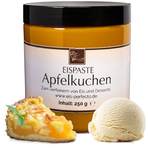 Apfelkuchen Eispaste Eis Aroma für leckeres Eis Desserts Pralinen Zum Verfeinern von Eis Getränke Kuchen Kekse Tortencremes Eiscremes uvm. Inhalt 250 g von Eis Perfecto