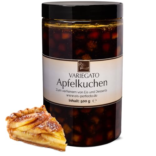 Apfelkuchen Variegato zum marmorieren für selbstgemachtes leckeres Milcheis │ MEGA GESCHMACK│ Auch super lecker in Desserts und Torten uvm. │ Inhalt 500 g von Eis Perfecto