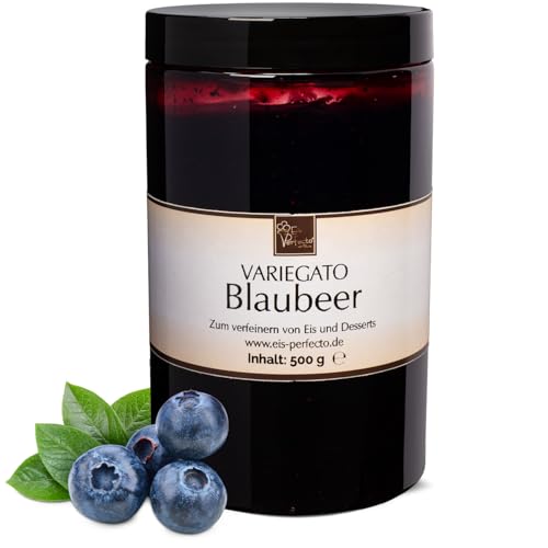 Blaubeer Variegato zum marmorieren für selbstgemachtes leckeres Milcheis │ MEGA GESCHMACK│ Auch super lecker in Desserts und Torten uvm. │ Inhalt 500 g von Eis Perfecto