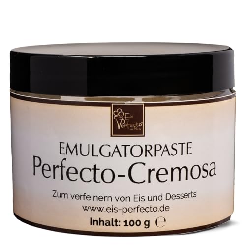 CREMOSA EMULGATORPASTE für besonders cremiges, zartes und leckeres selbstgemachtes Speiseeis│ Für alle Eissorten geeignet │ Traumhafte Textur │ Inhalt 100 g von Eis Perfecto