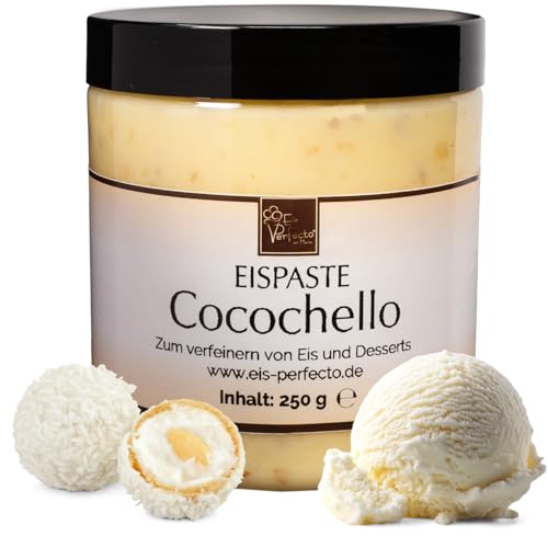 Cocochello Eispaste │ italienischer Eisgenusses│ MEGA GESCHMACK│ Pimpe deine Eis, Desserts, Getränke uvm mit einer extra Portion Geschmack auf│ Inhalt 250 g von Eis Perfecto