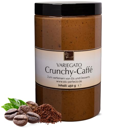 Crunchy-Caffé Variegato zum marmorieren für selbstgemachtes leckeres Milcheis │ MEGA GESCHMACK│ Auch super lecker in Desserts und Torten uvm. │ Inhalt 450 g von Eis Perfecto