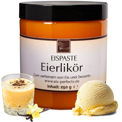 Eierlikör Eispaste Aroma Eis Desserts Pralinen Zum Verfeinern von leckerem Eis Getränke Kuchen Kekse Tortencremes Desserts uvm. Inhalt 250 g Eierlikör Eispaste Aroma Eis Desserts Pralinen Zum Verfeinern von leckerem Eis Getränke Kuchen Kekse Tortencremes Desserts uvm. Inhalt 250 g von Eis Perfecto