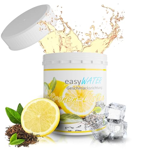 Getränkepulver Zuckerfrei - Geschmack für Wasser ohne Kalorien│ Wasser mit Geschmack Eistee Zitrone - Wasserzusatz Geschmack ohne Zucker - 25 Portionen von Eis Perfecto