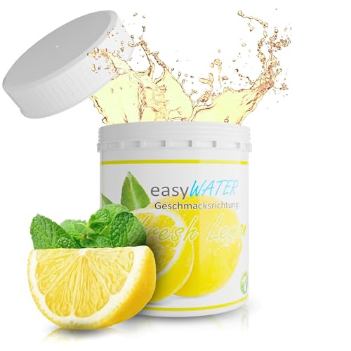 Getränkepulver Zuckerfrei - Geschmack für Wasser ohne Kalorien│ Wasser mit Geschmack Zitrone - Wasserzusatz Geschmack ohne Zucker - 25 Portionen von Eis Perfecto