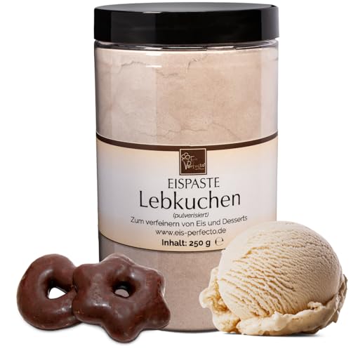 Lebkuchen-Eispaste (Pulverisiert) für aromatisches Eis » Auch zum Verfeinern von leckeren Desserts, Pralinen, Plätzchen, Torten und vielem mehr » Inhalt 250 g von Eis Perfecto