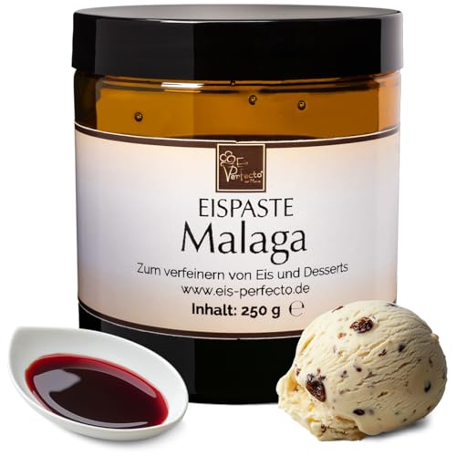 Malaga-Eispaste für leckeres und geschmackvolles Eis » Auch zum Verfeinern von Eissorten, Desserts, Getränke, Pralinen Torten und vielem mehr » Inhalt 250 g Malaga-Eispaste für leckeres und geschmackvolles Eis » Auch zum Verfeinern von Eissorten, Desserts, Getränke, Pralinen Torten und vielem mehr » Inhalt 250 g von Eis Perfecto