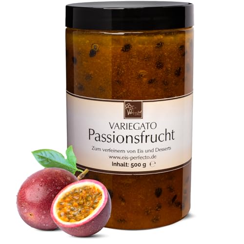 Mango-Passion Variegato zum marmorieren für selbstgemachtes leckeres Eis │ MEGA GESCHMACK│ Auch super lecker in Desserts und Torten uvm. │ Inhalt 500 g von Eis Perfecto