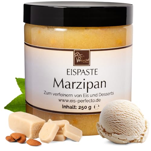 Marzipan-Eispaste für köstliches aromatisches Eis » Auch zum Verfeinern von leckerem Kuchen, Desserts, Getränke, Pralinen Torten und vielem mehr » Inhalt 250 g von Eis Perfecto