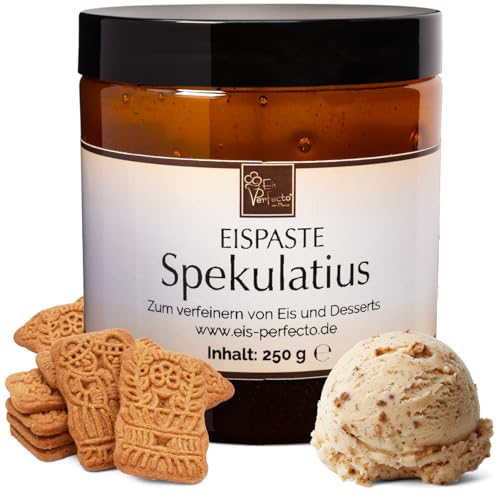 Spekulatius-Eispaste für leckeres aromatisches Eis » Auch zum Verfeinern von leckeren Desserts, Getränke, Pralinen Torten und vielem mehr » Inhalt 250 g von Eis Perfecto