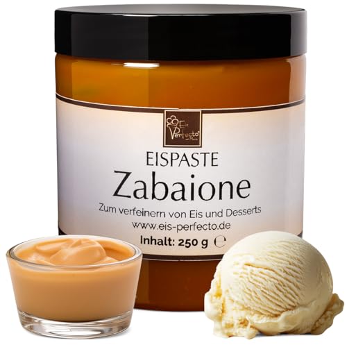 Zabaione-Eispaste für leckeres italienisches Zabaione Eis »Auch zum Verfeinern von leckerem Eis, Desserts, Getränke, Pralinen Torten und vielem mehr » Inhalt 250 g von Eis Perfecto