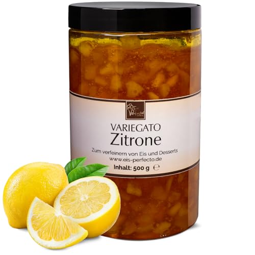 Zitronen Variegato zum marmorieren für selbstgemachtes leckeres Eis │ MEGA GESCHMACK│ Auch super lecker in vielen Desserts wie Joghurt, Pancake, Crepes uvm. │ Inhalt 500 g Zitronen Variegato zum marmorieren für selbstgemachtes leckeres Eis │ MEGA GESCHMACK│ Auch super lecker in vielen Desserts wie Joghurt, Pancake, Crepes uvm. │ Inhalt 500 g von Eis Perfecto