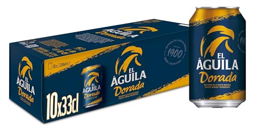 Bier El Aguila 1900 Original 10x33cl (Pack 10 Dosen) von El Aguila