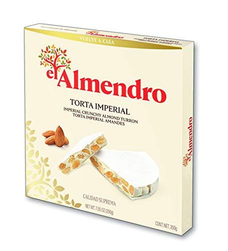 EL Almendro Glutenfrei Torta Imperial Origineller Kuchen mit einer weißen Nougat-Füllung, 200 g von El Almendro
