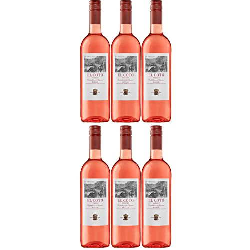 El Coto Rioja Tempranillo DOCa Rosado Roséwein Wein Trocken Spanien I Visando Paket (6 x 0,75l) von El Coto