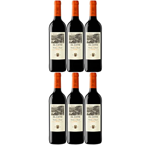 El Coto de Rioja Tinto Crianza Rioja DOCa Tempranillo Trocken Spanien I Visando Paket (6 x 0,75l) von El Coto