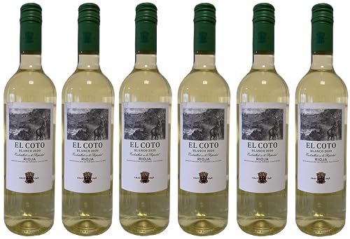 El Coto blanco Rioja DOCa Viura Weißwein Wein Trocken Spanien I FeinWert Paket (6 x 0,75l) von El Coto
