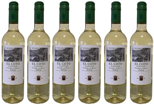 El Coto blanco Rioja DOCa Viura Weißwein Wein Trocken Spanien I FeinWert Paket (6 x 0,75l) von El Coto