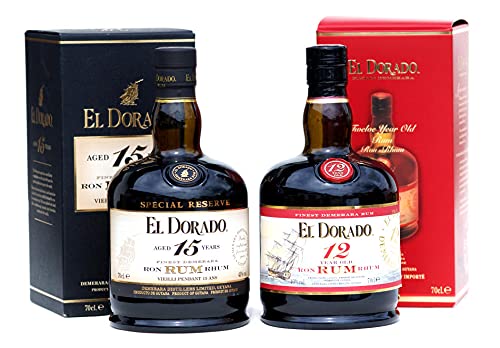 El DORADO Set 12 Years + 15 Years, je 1x0,7 L von El Dorado