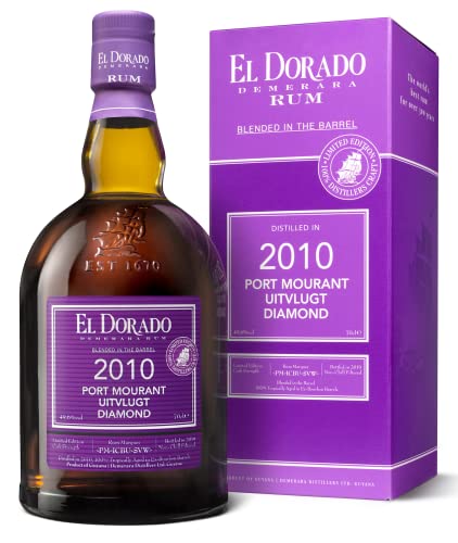 El Dorado Rum 2010/2019 Port Mourant Uitvlugt Diamond 0,7 Liter 49,6% Vol. von El Dorado