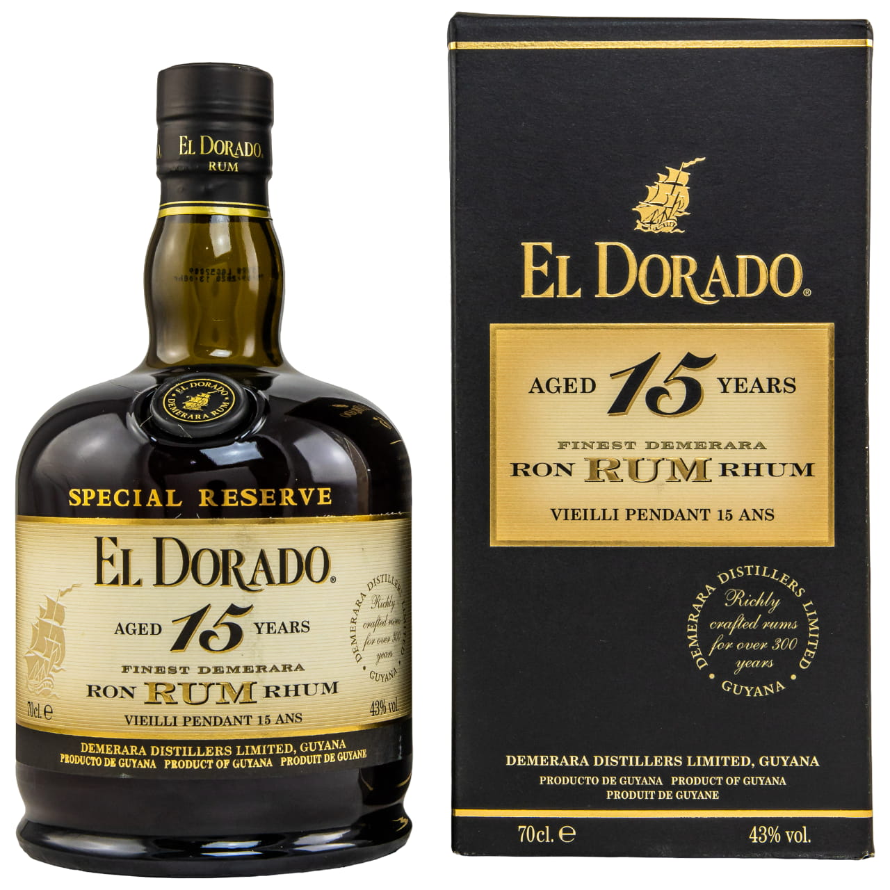 El Dorado Special 15 Jahre Rum 43% vol. 0,7l von El Dorado