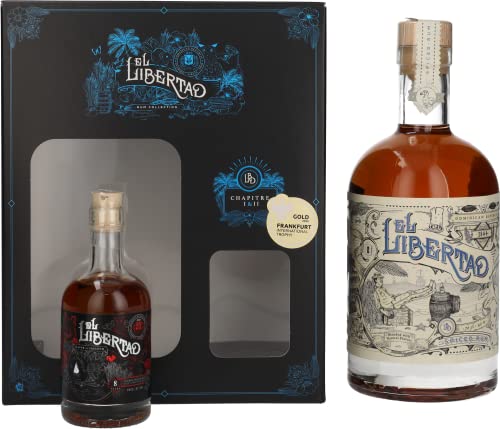 El Libertad Spiced Rum CHAPITRE I & II 40,2% Vol. 0,8l in Geschenkbox mit Chapter II Mini von El Libertad