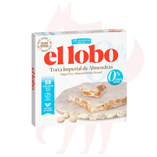 El Lobo – Almond Soft Bar No Sugar Added 200g | Hergestellt aus Mandeln und Eiweiß | Knusprige Textur | Typische Weihnachtssüßigkeit, 0% Zucker glutenfrei | Traditioneller Turrón-Kuchen El Lobo – Almond Soft Bar No Sugar Added 200g | Hergestellt aus Mandeln und Eiweiß | Knusprige Textur | Typische Weihnachtssüßigkeit, 0% Zucker glutenfrei | Traditioneller Turrón-Kuchen von El Lobo