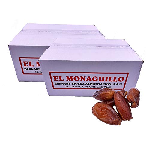 Deglet Nour 2x 9 Kg getrocknete Datteln aus Süd Tunesien - 100 % natürliche Premium Qualität - ohne Kern - glutenfrei - ungeschwefelt- vegan von El Monaguillo