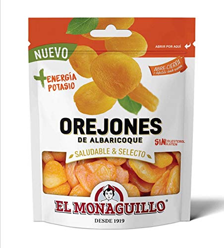 Getrocknete Aprikosen - entsteint - natürliche Premium Qualität - glutenfrei - vegan - aus der Türkei - wieder verschließbare Verpackung - 120 g, Menge:1 Stück von El Monaguillo