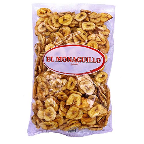 Getrocknete Bananen Chips 500g - natürliche Premium Qualität - glutenfrei - vegan - Vitaminreich - von den Philippinen, Menge:1 Stück von El Monaguillo