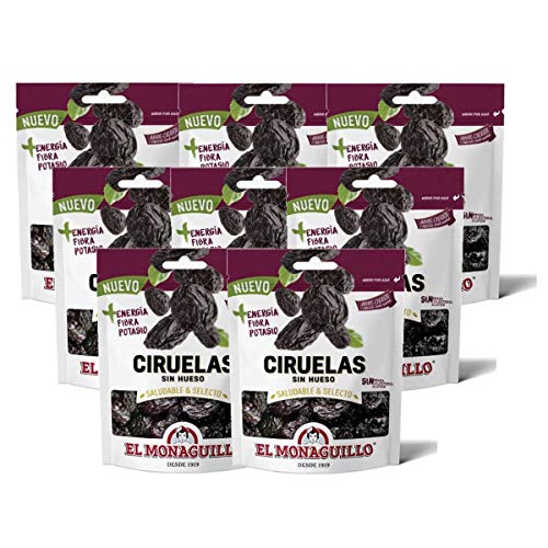 Getrocknete Pflaumen 8x 150g - entsteint - natürliche Premium Qualität - glutenfrei - vegan - wiederverschließbare Verpackung Getrocknete Pflaumen 8x 150g - entsteint - natürliche Premium Qualität - glutenfrei - vegan - wiederverschließbare Verpackung von El Monaguillo