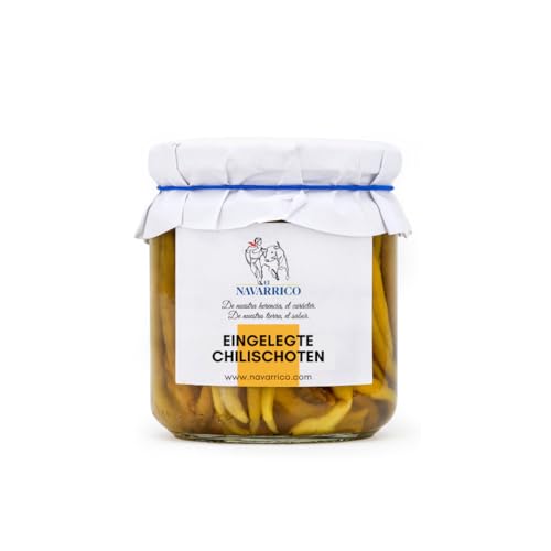 El NAVARRICO - Piparra-Paprika 300g | Premium-Zutaten | Glutenfrei & allergenfrei | Ohne künstliche Elemente | Artischocken eingelegt | Reines Paprikamark El NAVARRICO - Piparra-Paprika 300g | Premium-Zutaten | Glutenfrei & allergenfrei | Ohne künstliche Elemente | Artischocken eingelegt | Reines Paprikamark von El Navarrico