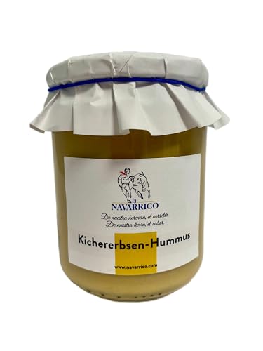 El Navarrico - Kichererbsen-Hummus | Traditionelle Landwirtschaft | Natürlich und frisch | Hummus Vegan 400 gr - Glas El Navarrico - Kichererbsen-Hummus | Traditionelle Landwirtschaft | Natürlich und frisch | Hummus Vegan 400 gr - Glas von El Navarrico