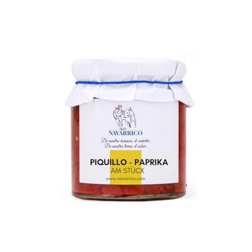 El Navarrico - Piquillo-Pfeffer in traditionellen Streifen | Natürlich und frisch | 200g Verpackung El Navarrico - Piquillo-Pfeffer in traditionellen Streifen | Natürlich und frisch | 200g Verpackung von El Navarrico