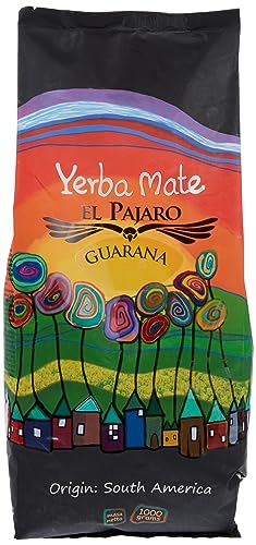 El Pajaro Guarana 1000g | Paraguayischer Mate-Tee | mit Catuava, Guarana Pulver, Limett | Extra starke Stimulation, Erfrischender Mate Tee El Pajaro Guarana 1000g | Paraguayischer Mate-Tee | mit Catuava, Guarana Pulver, Limett | Extra starke Stimulation, Erfrischender Mate Tee von El Pajaro