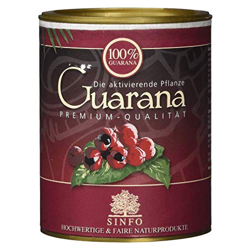 El Puente Bio-Guarana Pulver aus Brasilien, 1er Pack (1 x 100 g Packung) von Sinfo