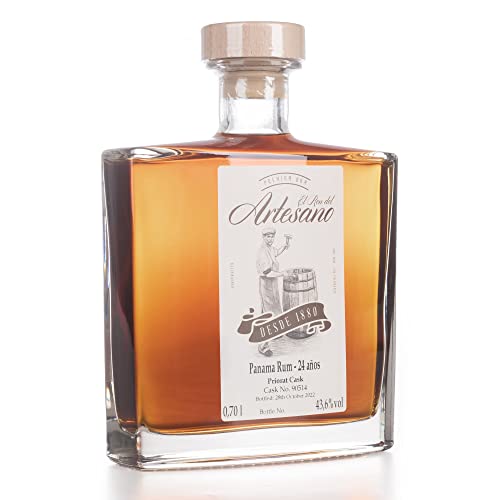 Rum I El Ron del Artesano I Priorat I 24 Jahre I fassgereift I ohne Aromazusätze I ohne Zuckerzusätze I 43,6% vol I 700ml von El Ron del Artesano