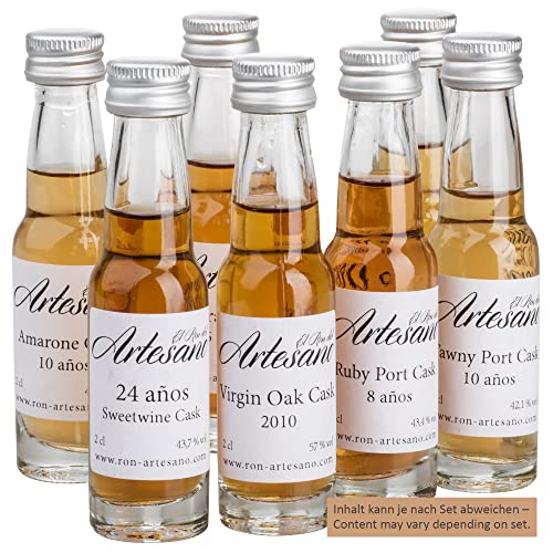 Rum I El Ron del Artesano I Tasting-Set mit Video-Tasting-Anleitung I QR Code in der Packung enthalten I schöne Überraschung für Freunde von El Ron del Artesano