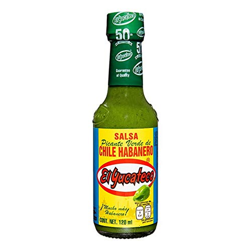 El Yucateco – Green Habanero Hot Sauce (Salsa Picante de Chile Habanero) – 120ml von El Yucateco