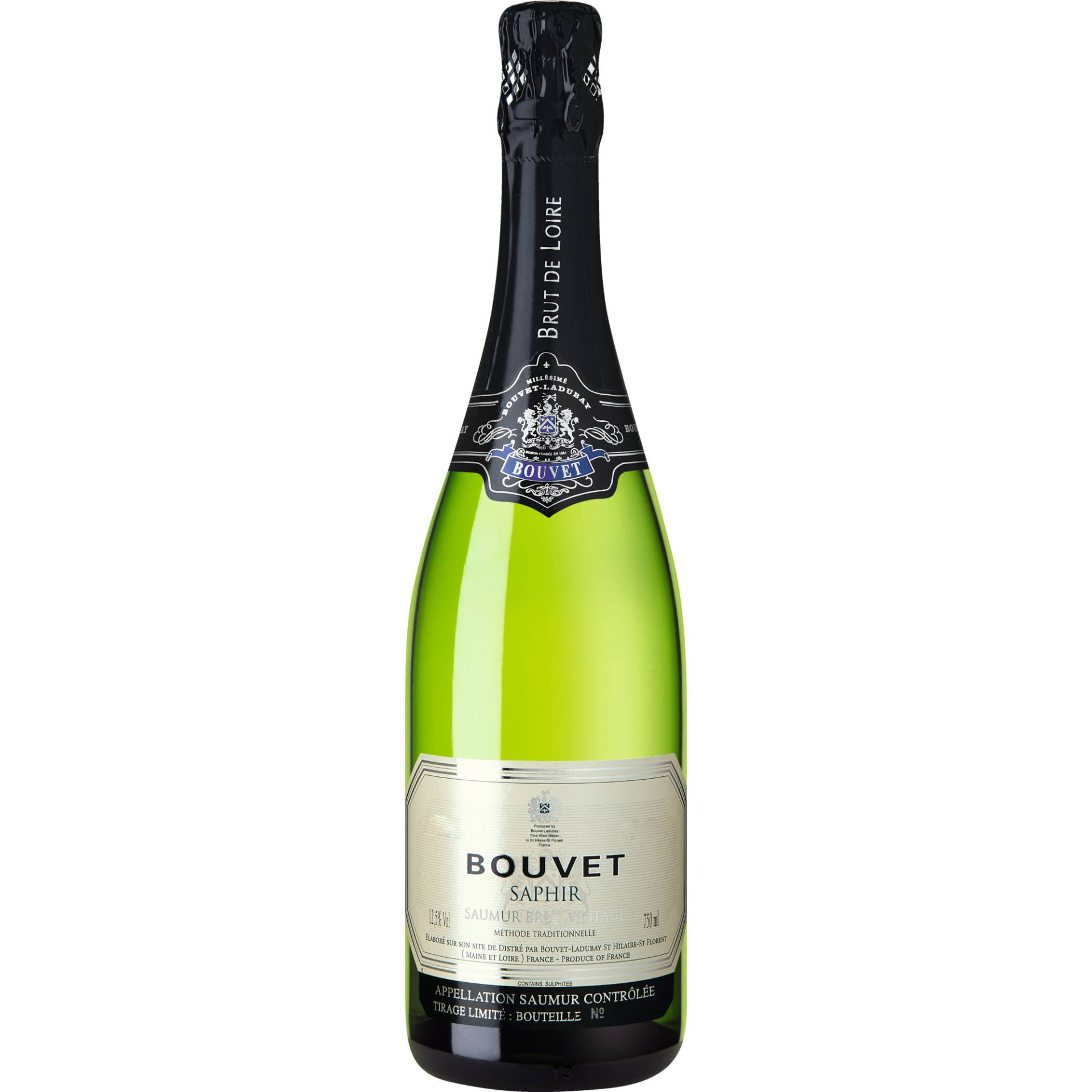 Bouvet Saphir, Brut, Saumur AC, Loire, 2022, Schaumwein Bouvet Saphir, Brut, Saumur AC, Loire, 2022, Schaumwein von Elaboré à Distré par Bouvet Ladubay SA - St Hilaire St Florent - France