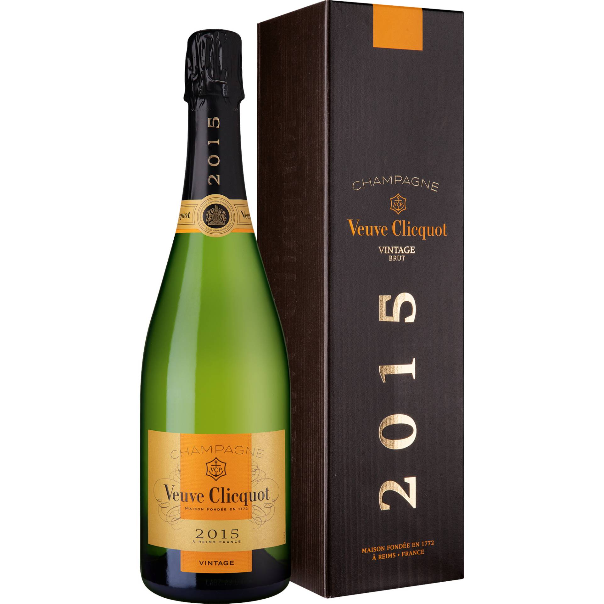 Champagne Veuve Clicquot Vintage, Brut, Champagne AC, Geschenketui, Champagne, 2015, Schaumwein von Èlaboré par/prodeuced by Veuve Clicquot Ponsardin, 51100 Reims, France NM 549-004