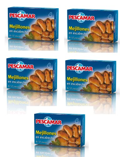 Elazvibes - Eingelegte Muscheln in Sonnenblumenöl mit Knoblauch, Nelken & Pfeffer – Mediterrane Spanische Art, Feinkost, Gourmet-Snack Elazvibes - Eingelegte Muscheln in Sonnenblumenöl mit Knoblauch, Nelken & Pfeffer – Mediterrane Spanische Art, Feinkost, Gourmet-Snack von Elazvibes