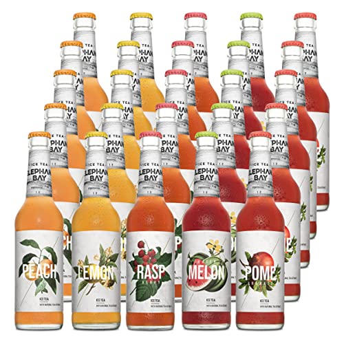 Elephant Bay Probierpaket 25 Flaschen je 0,33l MEHRWEG Pfand ( Peach,Lemon,Rasp,Melon,Pome) von Elephant Bay