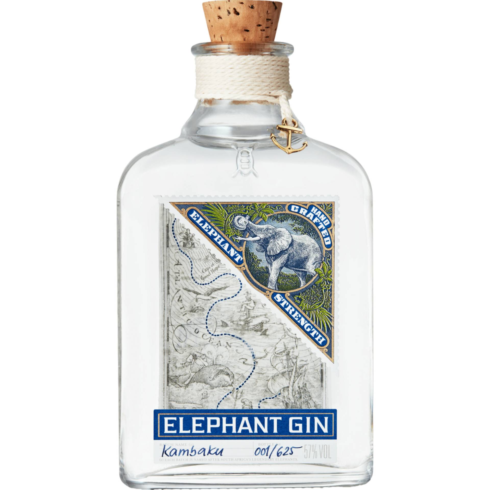 Elephant Gin Navy Strength, Deutschland, 0,5 L, 57% Vol., Spirituosen Elephant Gin Navy Strength, Deutschland, 0,5 L, 57% Vol., Spirituosen von Elephant Gin GmbH, Wittenburg, Germany