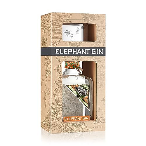 Elephant Gin Orange Cocoa Gin mit Geschenkebox und Glas, 40% Vol, 500 ml von Elephant Gin